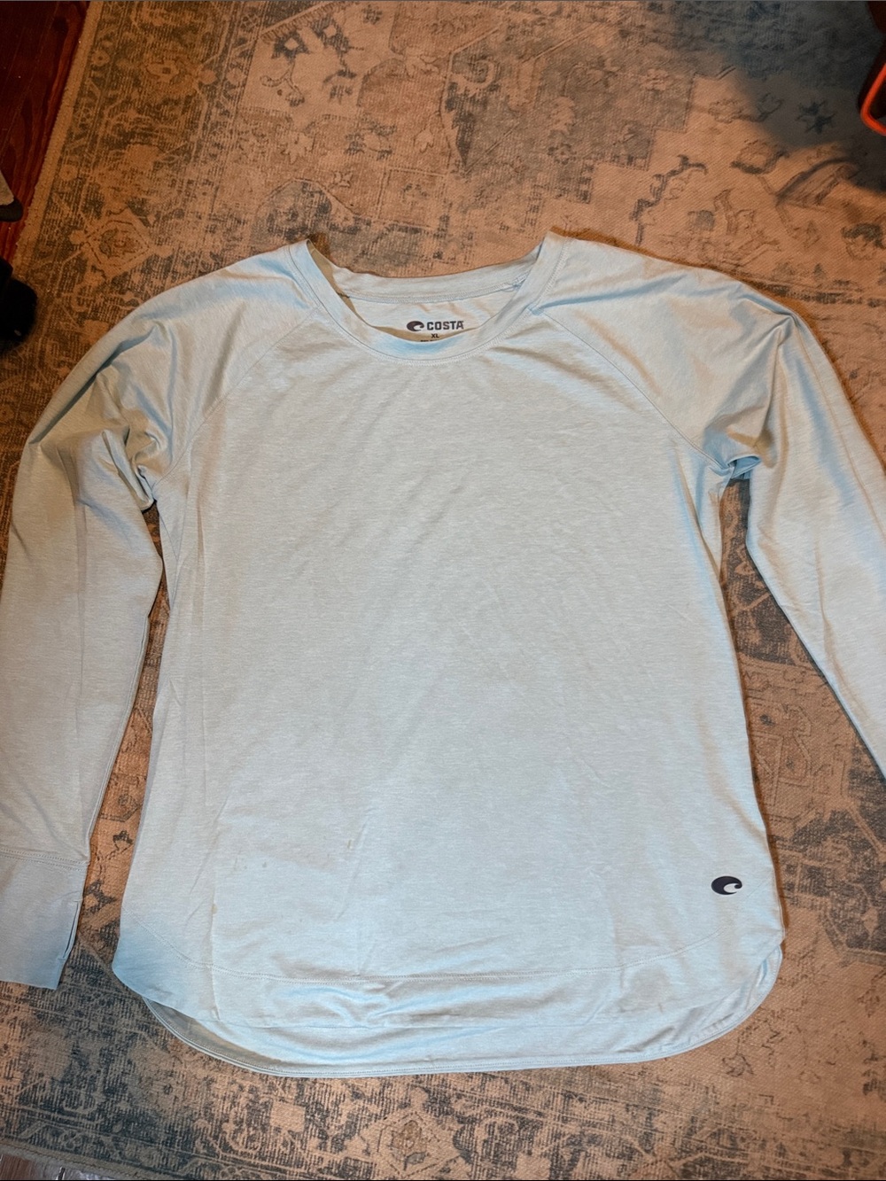NWOT Costa Light Blue Men’s Long-Sleeve Performance Tee